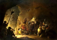 David Teniers the Younger - The Rich Man being led to Hell